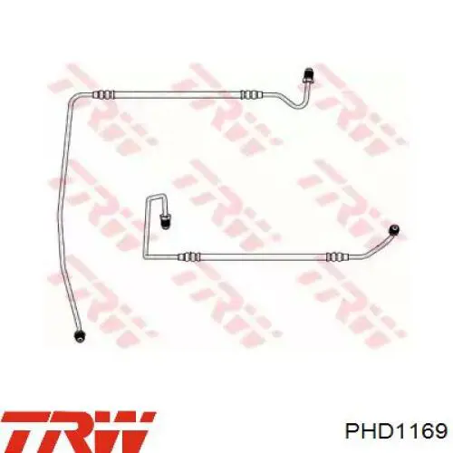 Comprar PHD1169 TRW Latiguillos de freno trasero derecho