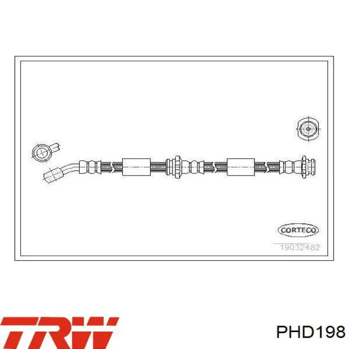 Comprar PHD198 TRW Latiguillos de freno delantero