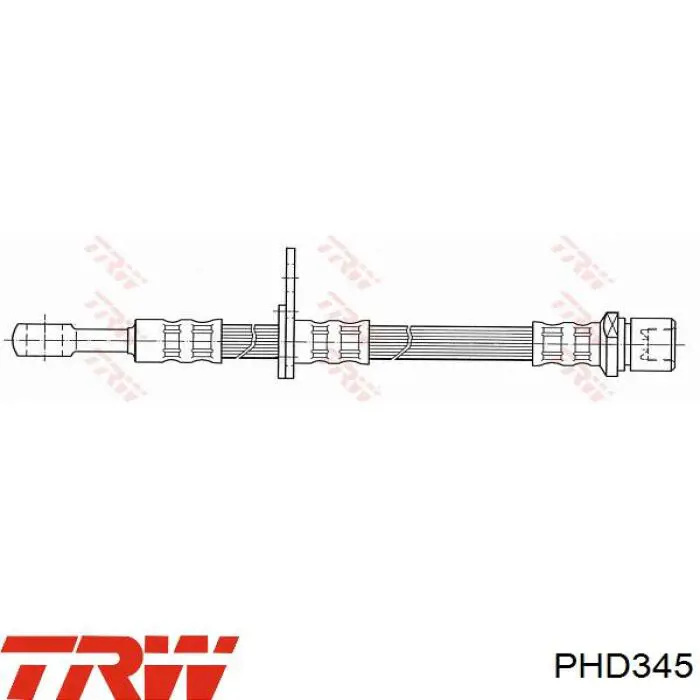 Latiguillos de freno delantero PHD345 TRW