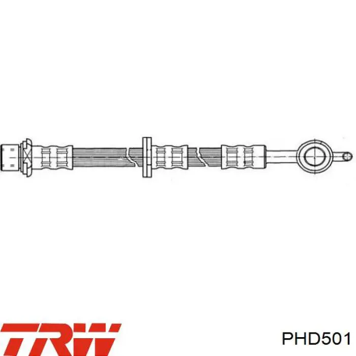 PHD501 TRW latiguillos de freno delantero derecho