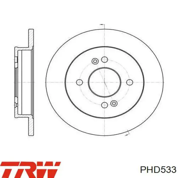 Comprar PHD533 TRW Latiguillos de freno delantero izquierdo