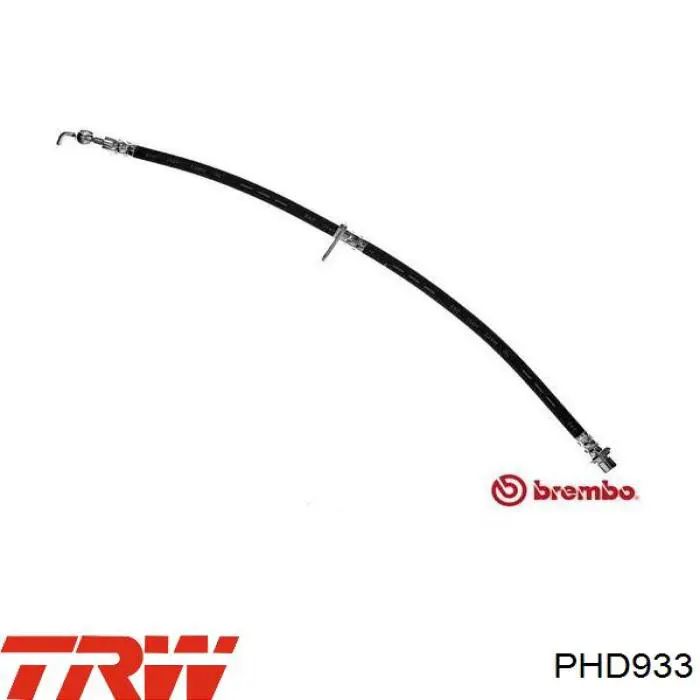 PHD933 TRW tubo flexible de frenos delantero derecho