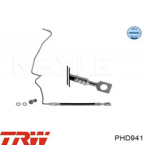 Comprar PHD941 TRW Latiguillo de freno trasero izquierdo
