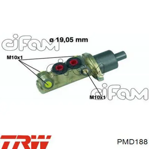 Cilindro principal de freno Peugeot 205 1 741A, C