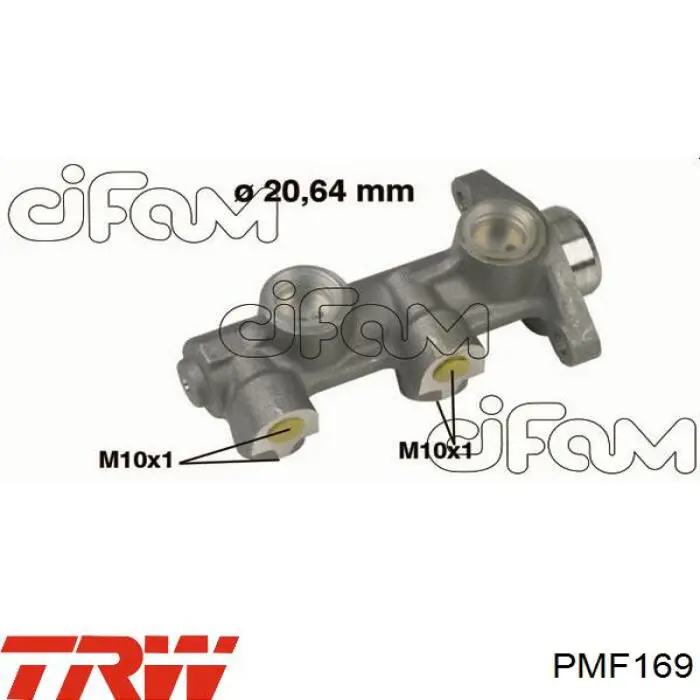 Cilindro maestro de frenos TRW PMF169 precio, desde 80,30 EUR