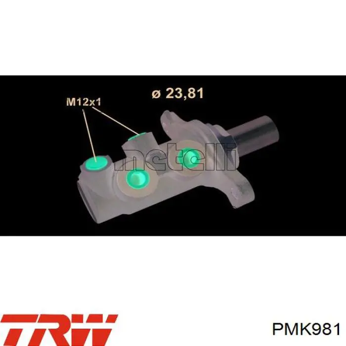 Cilindro maestro de frenos TRW PMK981 precio, desde 106,04 EUR