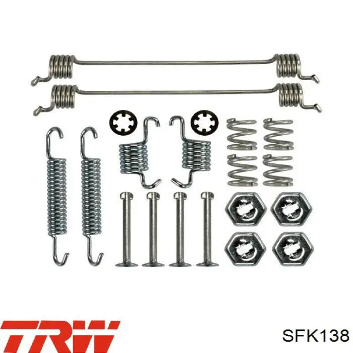 SFK138 TRW kit de montaje, zapatas de freno traseras