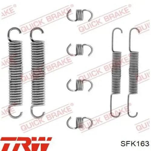 Kit de montaje de zapatas de freno traseras TRW SFK163 precio, desde 5,04 EUR