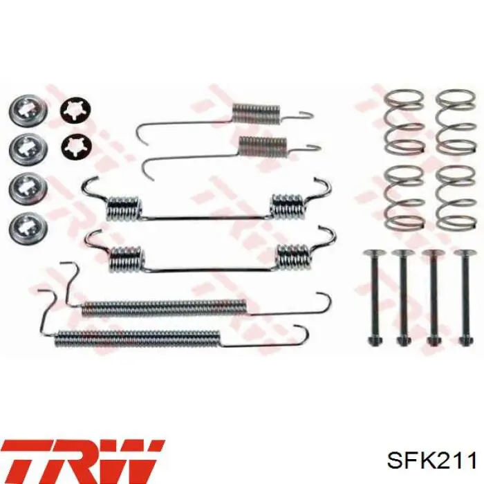 Comprar SFK211 TRW Kit de montaje de zapatas de freno traseras