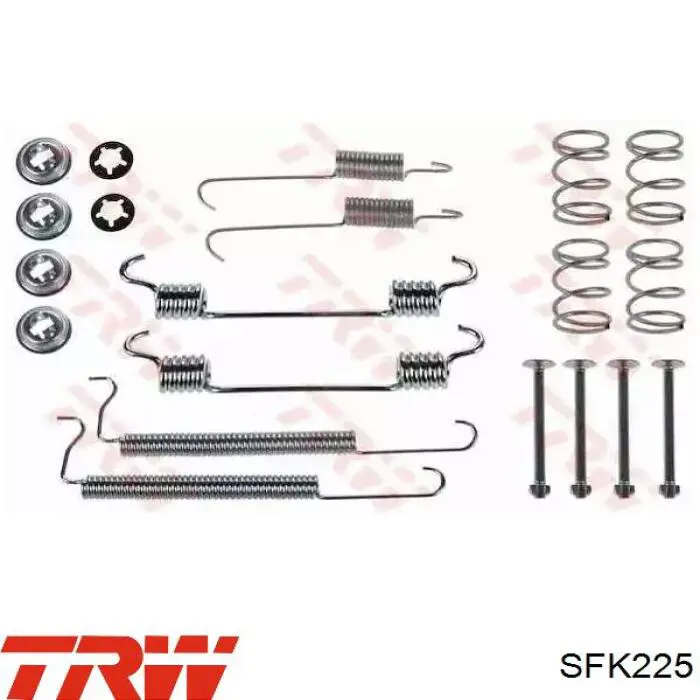 Comprar SFK225 TRW Kit de montaje de zapatas de freno traseras