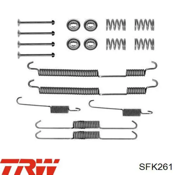 SFK261 TRW kit de montaje, zapatas de freno traseras