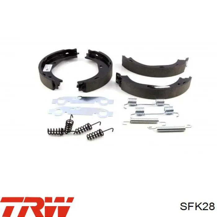 D31002A Autofren Kit de montaje de zapatas de freno traseras