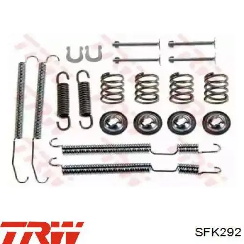 SFK292 TRW Kit de montaje de zapatas de freno traseras