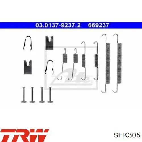 Kit de montaje de zapatas de freno traseras Toyota 0494205020 precio, desde 12,18 EUR
