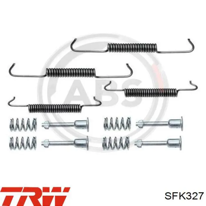 SFK327 TRW kit de montaje, zapatas de freno traseras