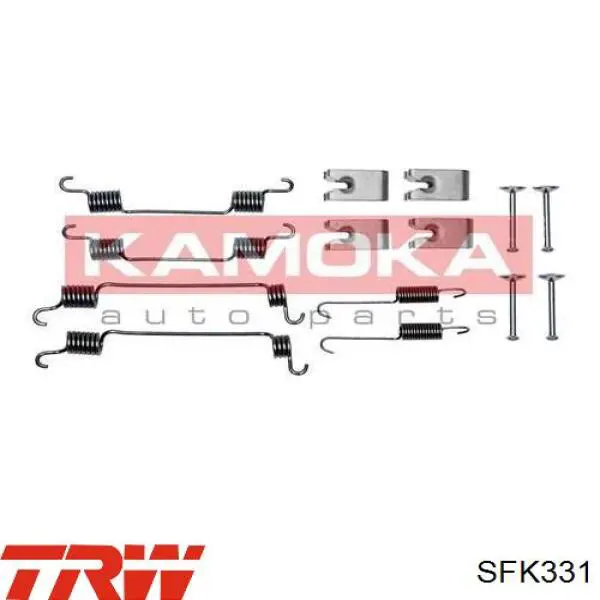 SFK331 TRW kit de montaje, zapatas de freno traseras