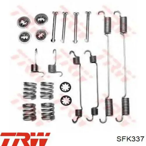 SFK337 TRW kit de montaje, zapatas de freno traseras