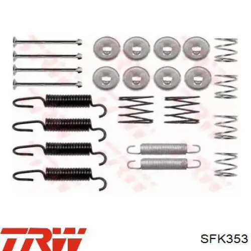 Kit de montaje de zapatas de freno traseras TRW SFK353 precio, desde 20,28 EUR