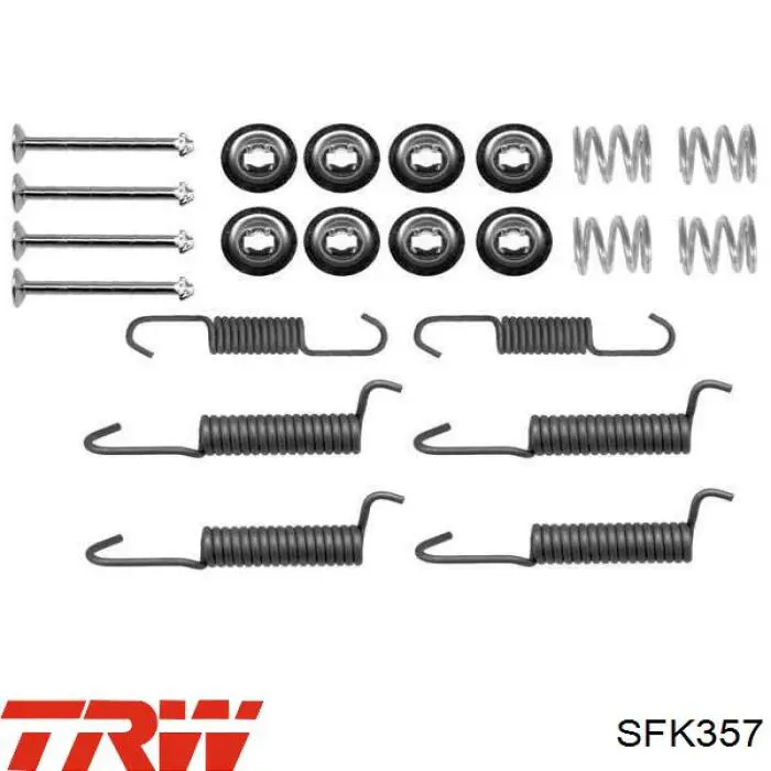 Juego de montaje, zapatas de freno traseras para Mitsubishi Pajero (V2W, V4W)