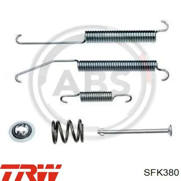 SFK380 TRW kit de montaje, zapatas de freno traseras