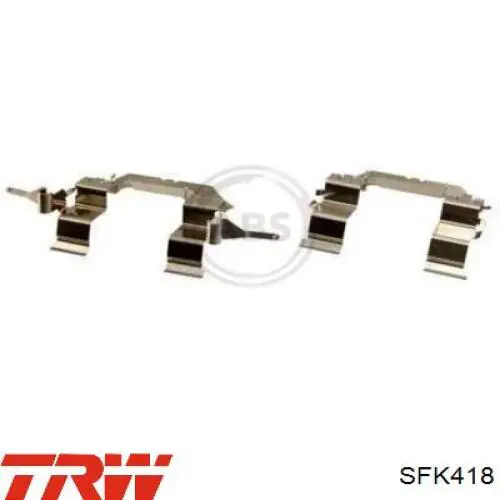 Kit de montaje de zapatas de freno traseras 440818J01A Nissan/Infiniti
