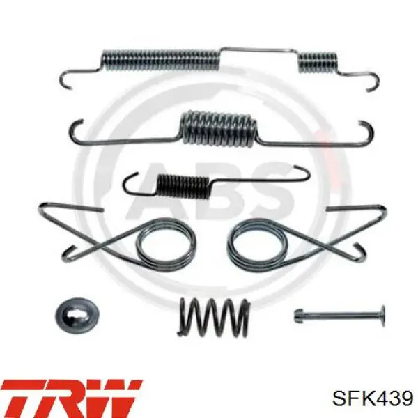 SFK439 TRW kit de montaje, zapatas de freno traseras