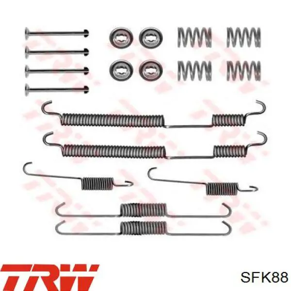 Kit de montaje de zapatas de freno traseras para Ford Escort '81 EXPRESS AVA