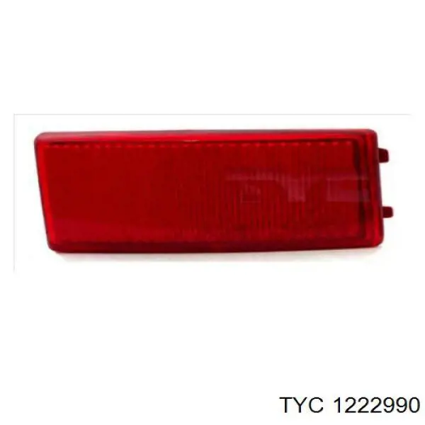 1222990 TYC reflector, parachoques trasero, derecho