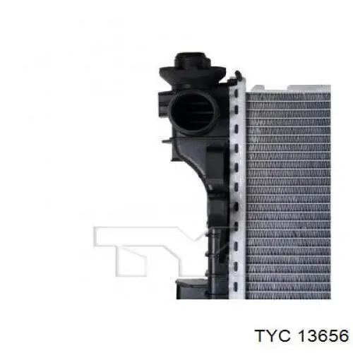 13656 TYC radiador refrigeración del motor