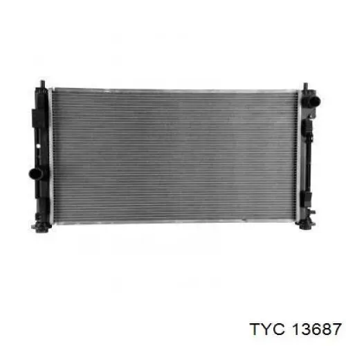 13687 TYC radiador refrigeración del motor