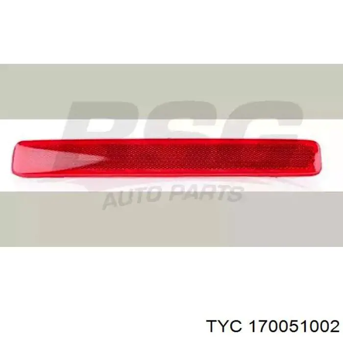 72381 AIC reflector, parachoques trasero, derecho