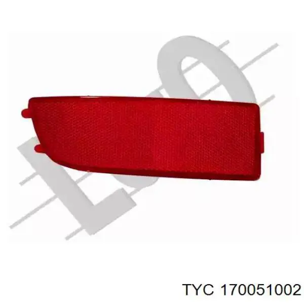 Reflector del parachoques trasero derecho FT3404353 Prasco