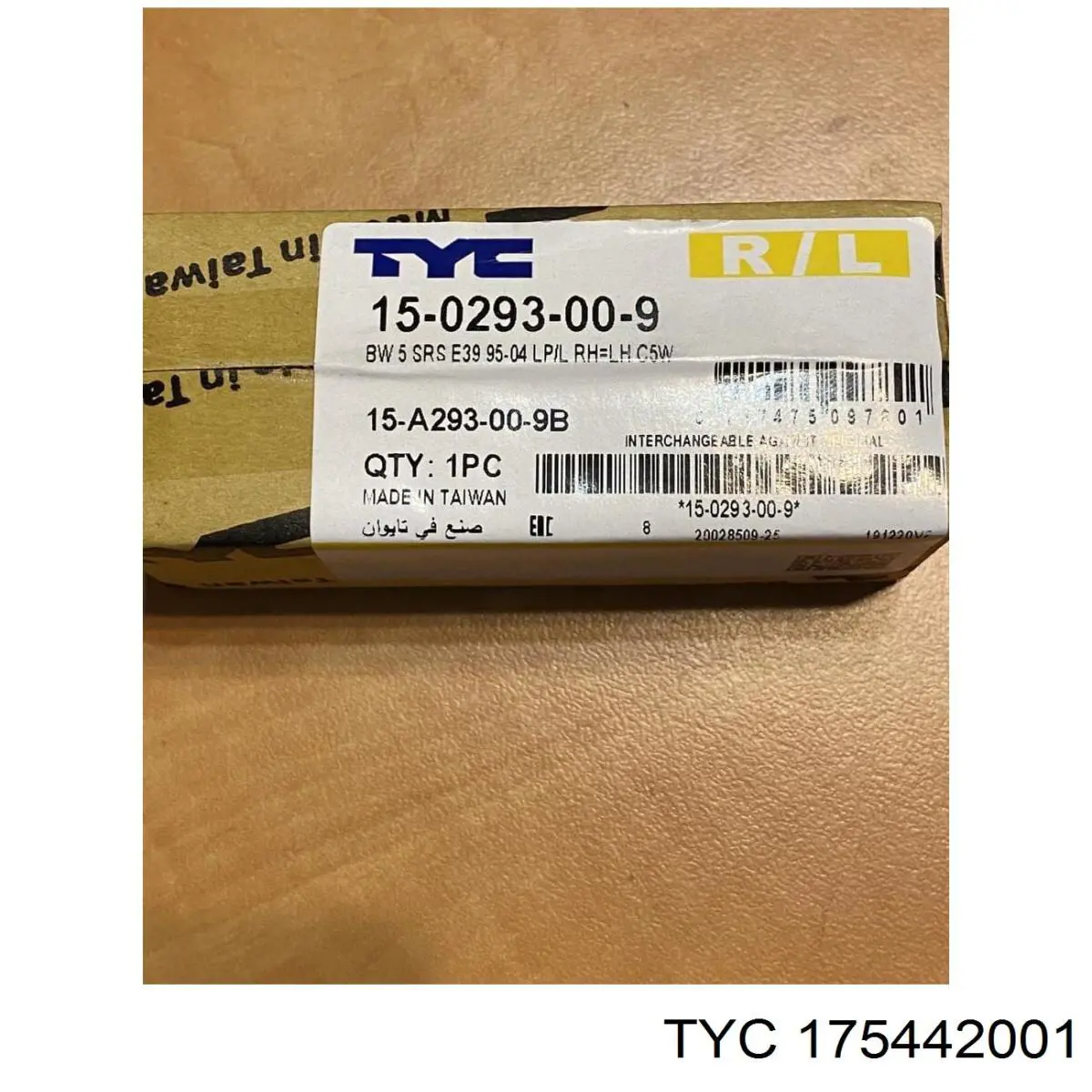 175442001 TYC faro antiniebla trasero izquierdo