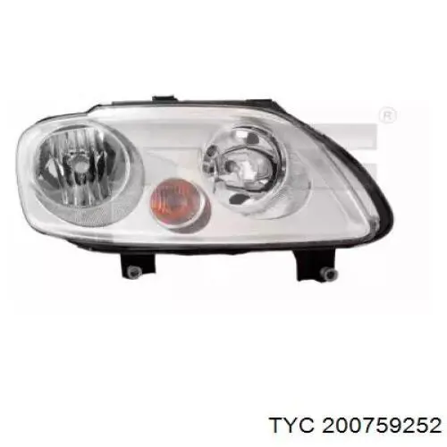 Faro derecho para Volkswagen Caddy (2KB)