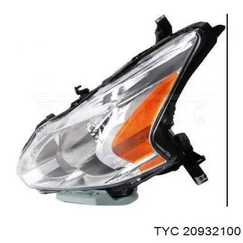 Luz derecha para Nissan Altima L33 