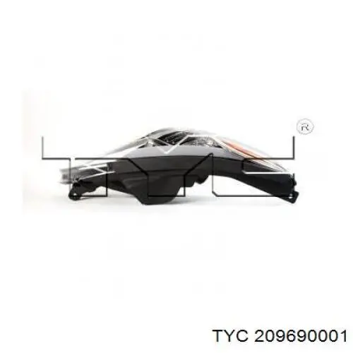 Faro izquierdo 209690001 TYC