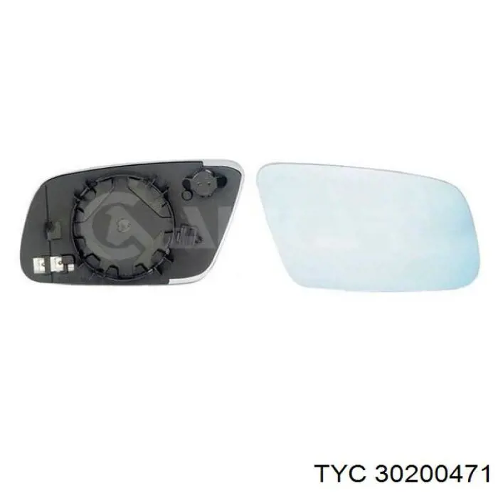 30200471 TYC cristal de espejo retrovisor exterior derecho