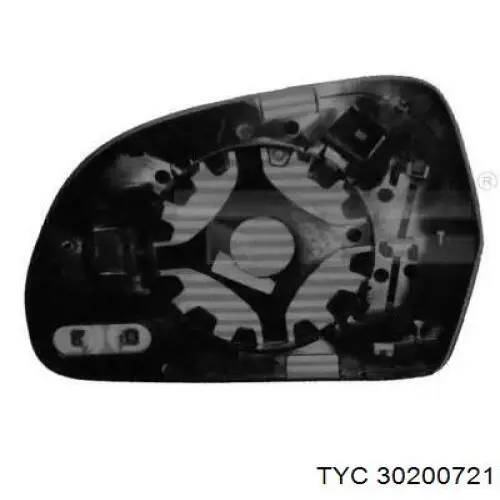 Cristal de espejo retrovisor exterior izquierdo 4F0857535A VAG