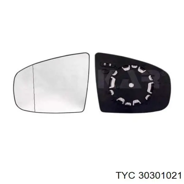 303-0102-1 TYC cristal de espejo retrovisor exterior izquierdo