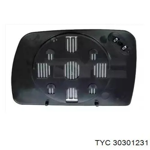 303-0123-1 TYC cristal de espejo retrovisor exterior derecho