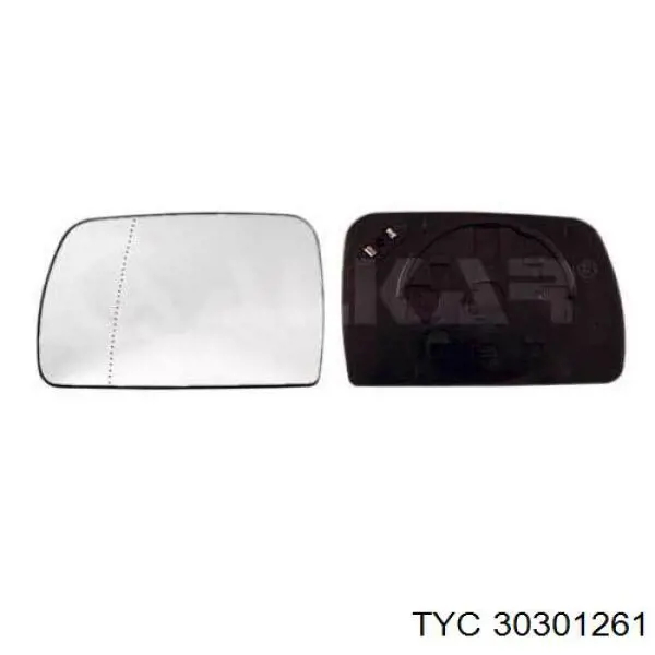 303-0126-1 TYC cristal de espejo retrovisor exterior izquierdo