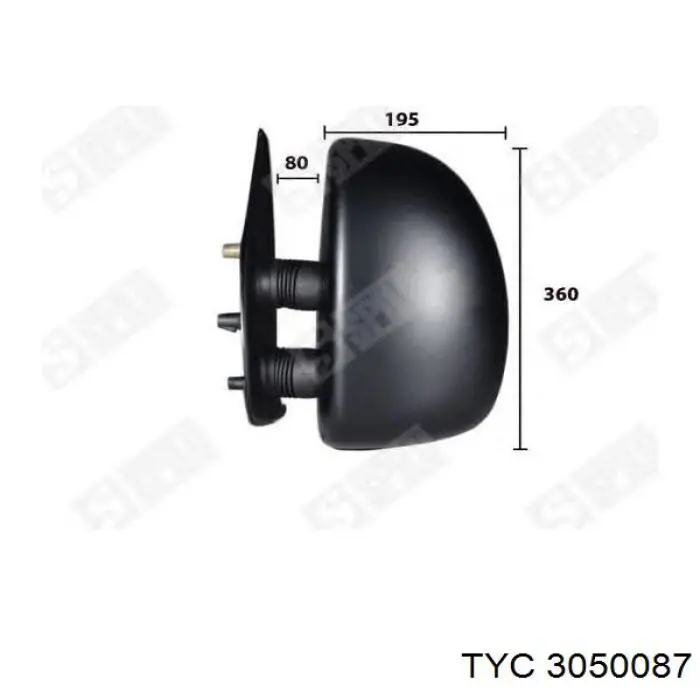 Comprar 8149H6 Peugeot/Citroen Espejo de retrovisor derecho