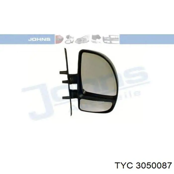 Espejo de retrovisor derecho 8149H6 Peugeot/Citroen
