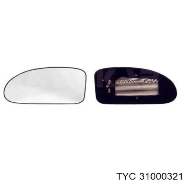 310-0032-1 TYC cristal de espejo retrovisor exterior izquierdo