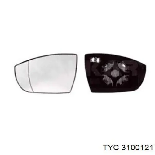 310-0121 TYC espejo retrovisor derecho