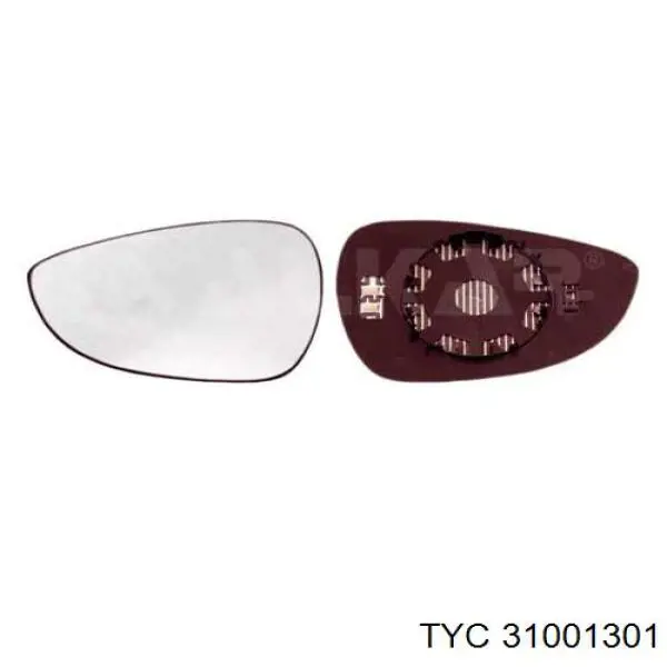 310-0130-1 TYC cristal de espejo retrovisor exterior izquierdo