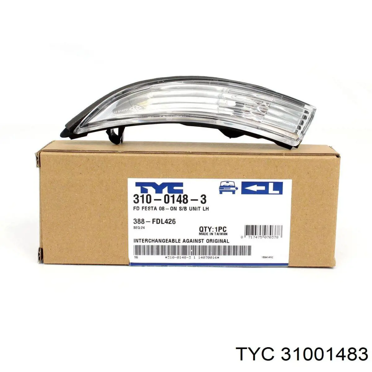 310-0148-3 TYC luz intermitente de retrovisor exterior izquierdo