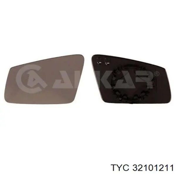 Cristal de espejo retrovisor exterior izquierdo 5018542E Polcar