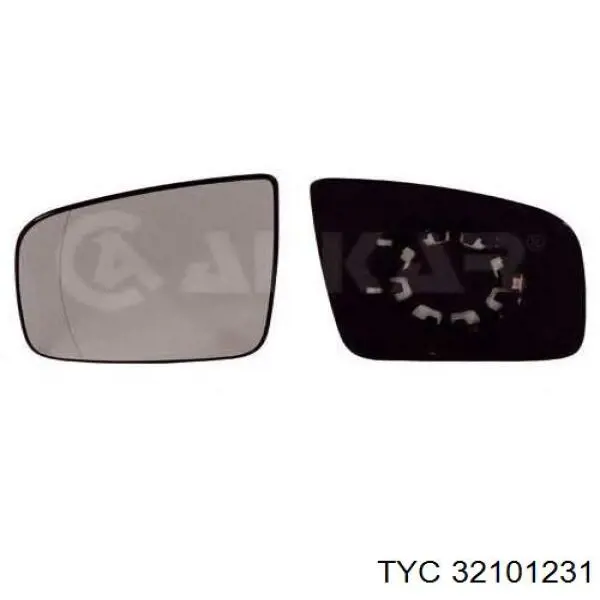 321-0123-1 TYC cristal de espejo retrovisor exterior derecho