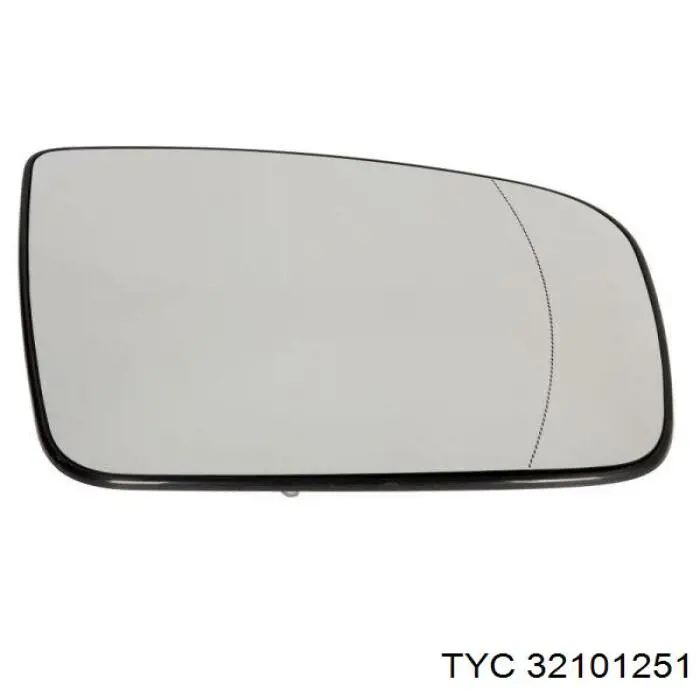 321-0125-1 TYC cristal de espejo retrovisor exterior derecho